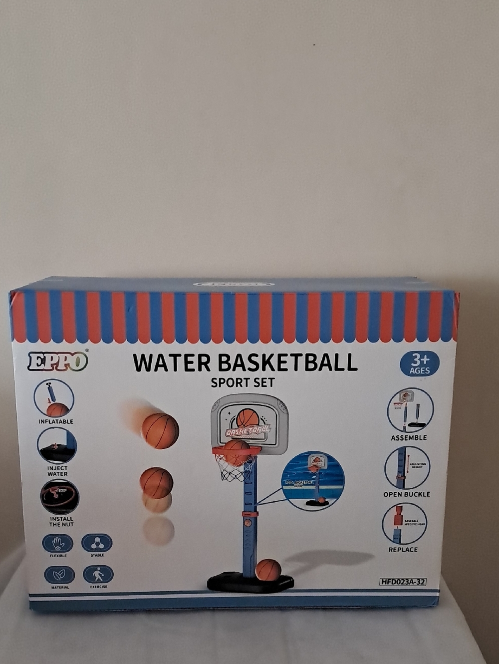EPPO Water Basketball Sport Set - Blue & Red
